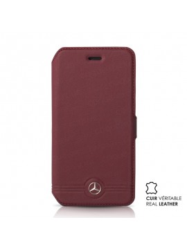 ETUI FOLIO ROUGE MERCEDES CUIR VERITABLE COLLECTION PURE LINE