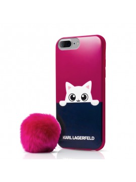 Coque souple rose Karl Lagerfeld collection K-Peek